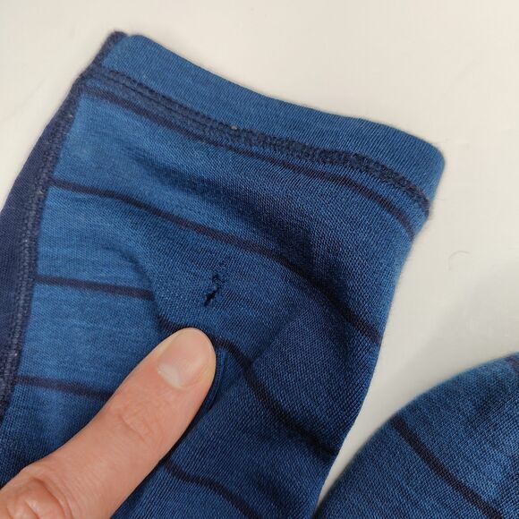 Smartwool Womens Large Merino Wool Baselayer Pullover Half Zip Blue (Read Desc) - Picture 8 of 9